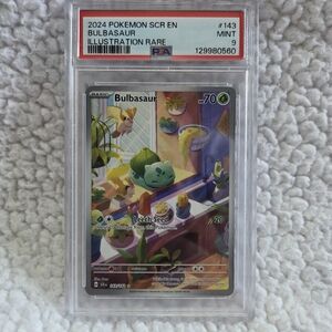 Pokemon Bulbasaur Illustration Card - Green and Blue